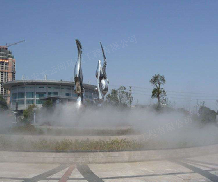 休閑廣場(chǎng)造景、降溫