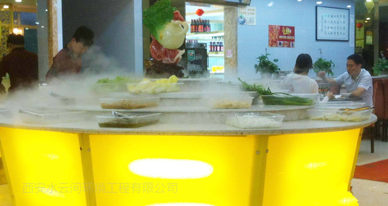 自助餐展示挑選區噴霧加濕