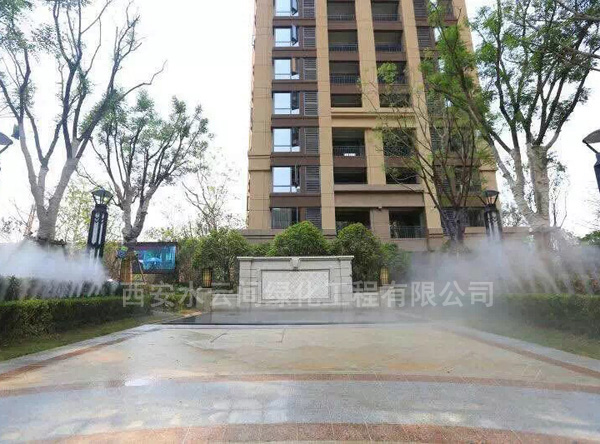 小區景觀(guān)造霧