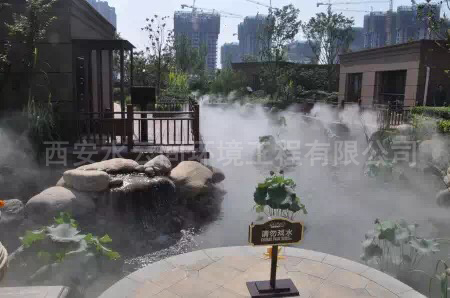 小區景觀(guān)造霧工程