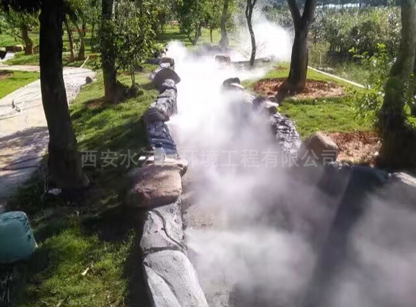 小區景觀(guān)人造霧工程
