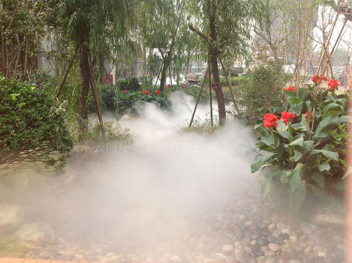 別墅庭院景觀(guān)造霧工程