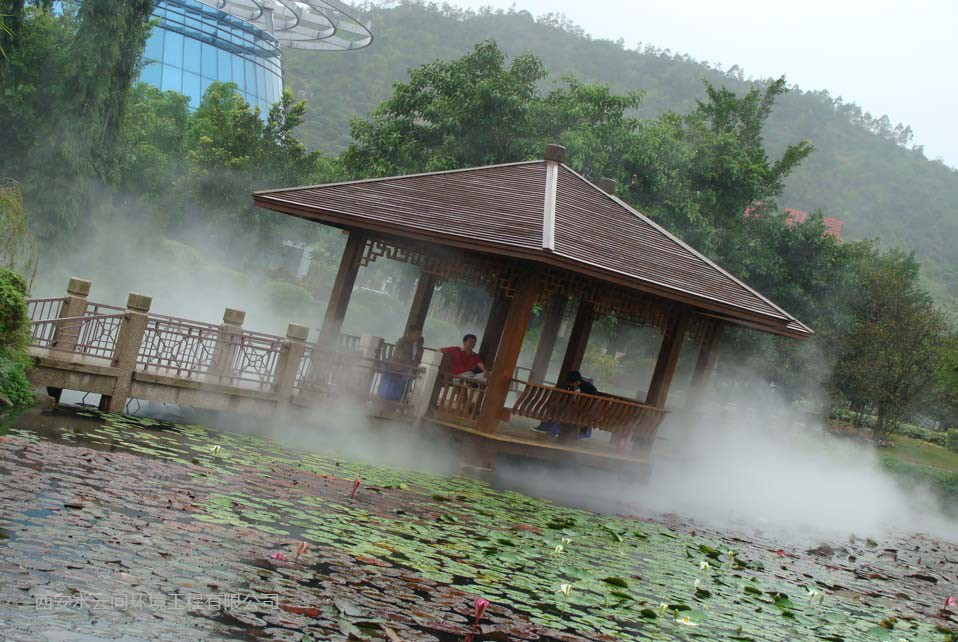 公園景觀(guān)造霧施工案例
