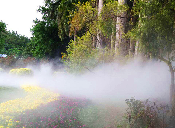 園林公園景觀(guān)造霧