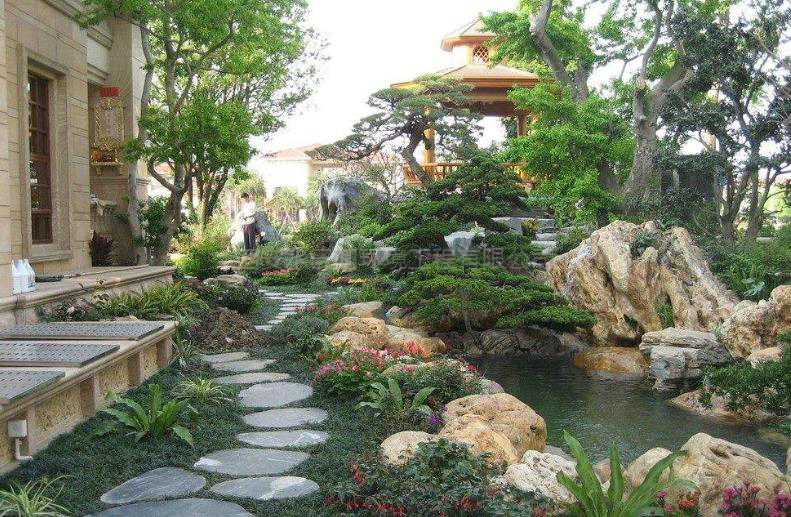 園林景觀(guān)水池