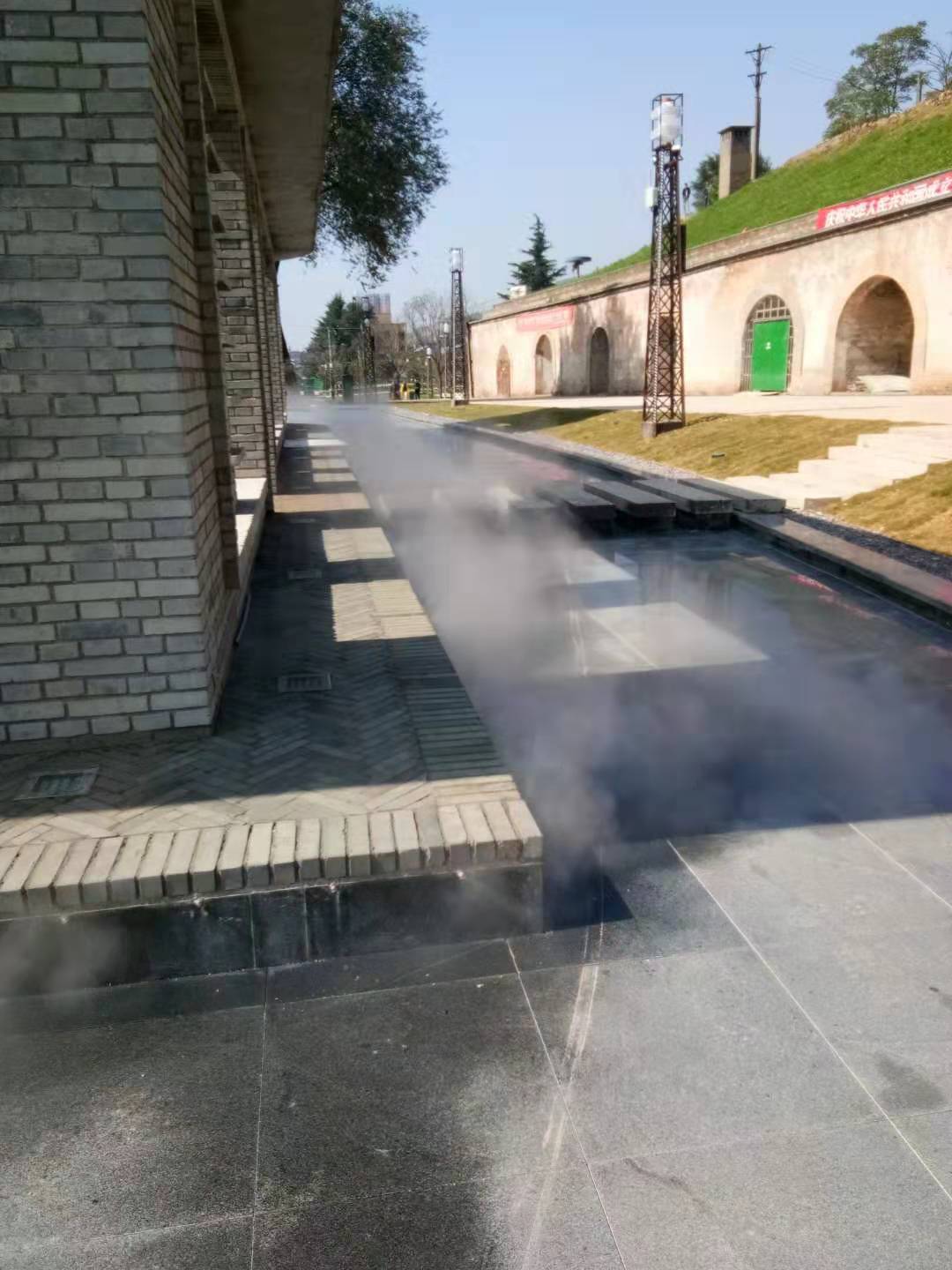 寶雞長(cháng)樂(lè )塬在建景區噴霧造景工程案例