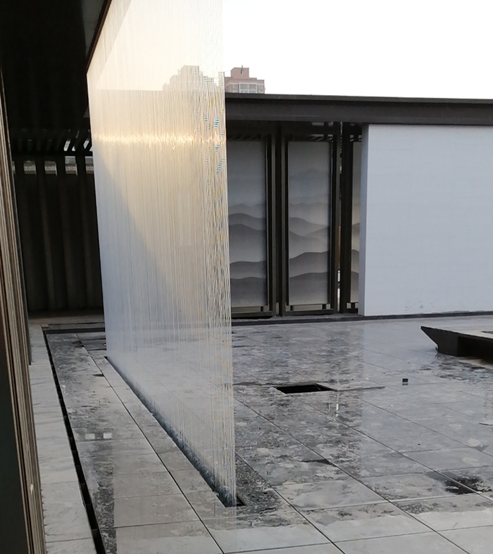 景觀(guān)工程水簾完工效果圖