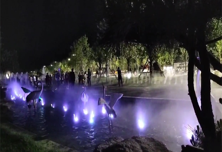 商洛 南秦公園景觀(guān)噴泉