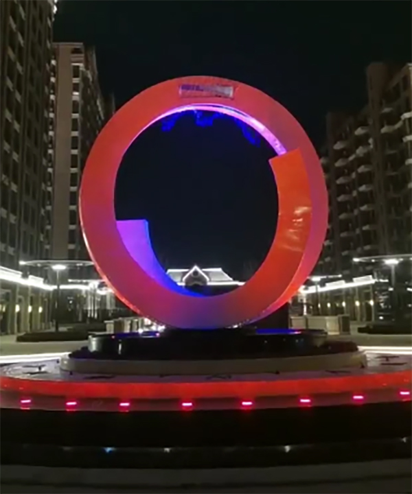 浙江海寧 數字水幕