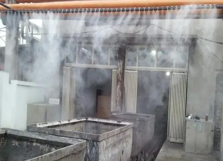 噴霧降塵系統 煤棚 砂石場(chǎng) 環(huán)保降塵設備