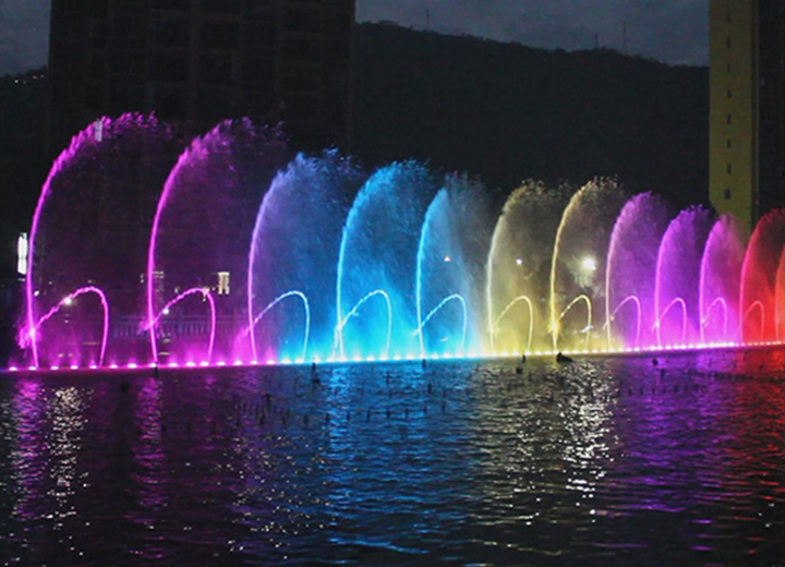 數控旋轉燈光噴泉水景